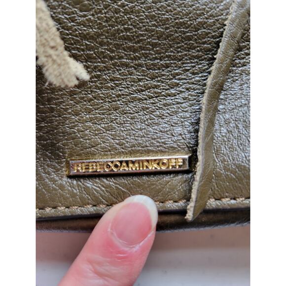 Rebecca Minkoff Olive Green Micro Regan Satchel Crossbody Bag - Picture 4 of 9